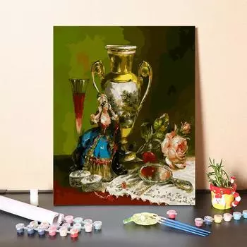 Цифровая живопись маслом Искусство украшения дома DIY Картина по номерам Картина маслом на холсте 40x50cm no frame