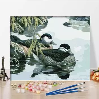 Цифровая живопись маслом на холсте цифры Картина по номерам Картина маслом своими руками Картина по номерам ручная работа 40x50cm no frame