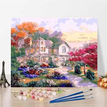 Цифровая живопись маслом на холсте DIY картина по номерам украшения дома цифры картина маслом 40x50cm no frame