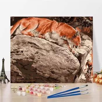 Цифровая живопись маслом на холсте Домашнее украшение Искусство DIY Живопись по номерам Живопись маслом по номерам 40x50cm no frame