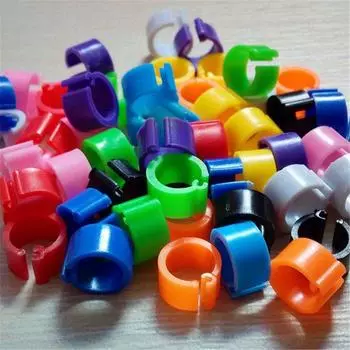 Цифровое распознавание голубя Кольцо голубя Контрольно-пропускной пункт Инструменты для голубей Принадлежности для голубей Кольцо для ног 8*7mm красный