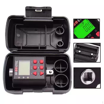 Цифровой адаптер крутящего момента Зуммер и светодиодные индикаторы Дисплей с подсветкой Электронный гаечный ключ 0.6 to 60Nm