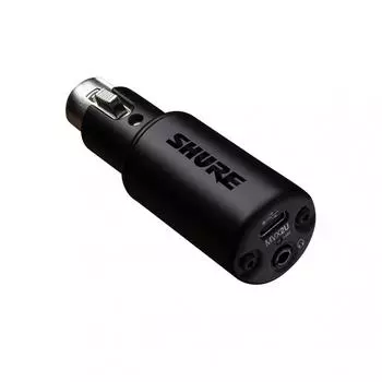 Цифровой аудиоинтерфейс SHURE MVX2U, адаптер-преобразователь XLR-USB с выходом для наушников: Динамический микрофонКонденсаторный микрофонРаспределение (Потоковое)