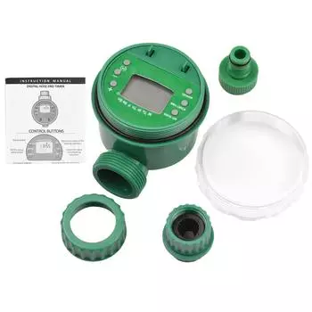 Цифровой автоматический таймер полива Lepmerk, программируемый таймер полива сада, работающий от батареи US