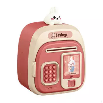 Цифровой банк денег для детей с функцией сохранения пароля коричневый