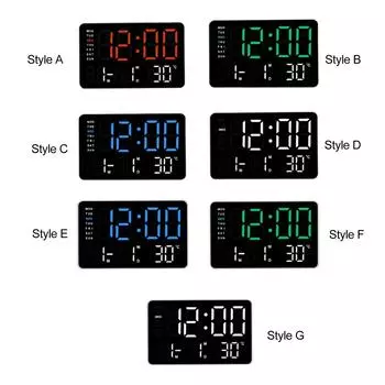 Цифровой будильник, электрические настольные часы для кухни, прикроватная тумбочка
