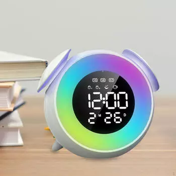 Цифровой будильник, многофункциональные часы, современные, 3 уровня, регулируемая яркость, настольные