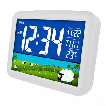 Цифровой будильник с цветным ЖК-экраном для студентов