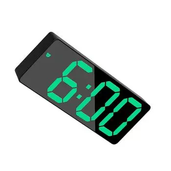 Цифровой будильник с удобным для чтения дисплеем, точный отсчет времени, цифровой зеркальный будильник