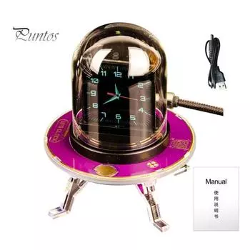 Цифровой будильник с Wi-Fi, большим экраном, прогнозом погоды, настраиваемым фотодисплеем, настольные часы с RGB-подсветкой A