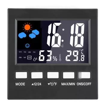 Цифровой бытовой термометр гигрометр тестер температуры и влажности воздуха измерительный прибор