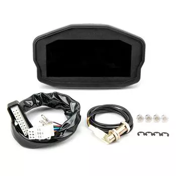 Цифровой датчик 12 В для мотоциклов, спидометр/тахометр/одометр, универсальный с многофункциональным индикатором