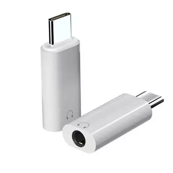 Цифровой декодирующий преобразователь 3.MM проводной адаптер для наушников/телефона белый