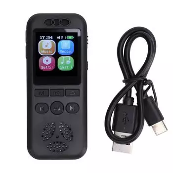 Цифровой диктофон с большим цветным экраном и HD-шумоподавлением Цифровой диктофон