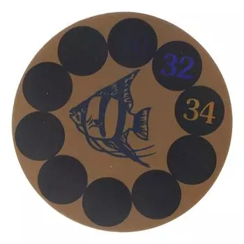 Цифровой дисплей Аквариум Термометр Наклейка Аквариум Клейкая полоска для указателя температуры Круглая