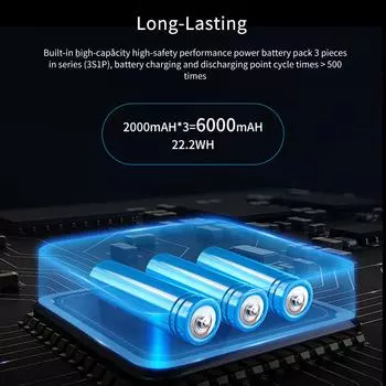 Цифровой дисплей Автомобильный воздушный насос Цифровой многофункциональный автомобильный воздушный насос Мини Портативный светильник Бедствие Многофункциональное беспроводное зарядное устройство синий