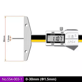 Цифровой дисплей глубиномер электронный тонкий стержень глубиномер линейка для измерения глубины малых отверстий 0-30 мм 0-350 мм 0-100 мм 0-150 мм