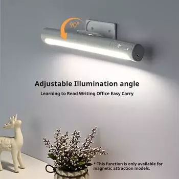 Цифровой дисплей индукционный ночник USB перезаряжаемый 3 цвета регулируемый сенсорный шкаф управления свет для кухни спальни