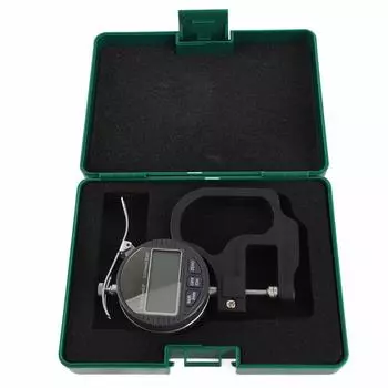 Цифровой дисплей Измеритель толщины бумаги, кожи, ткани Диапазон измерительного инструмента 0?12,7мм 0,01мм белый