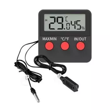 Цифровой дисплей Мини Термометр Гигрометр с Зондом Точное Измерение Простота