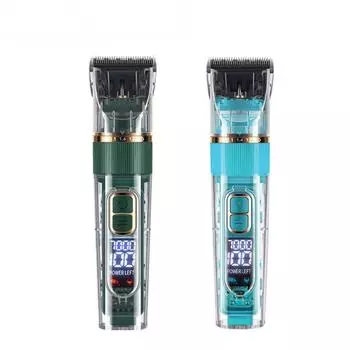 Цифровой дисплей Стрижка Электрический Push and Cut Волосы Артефакт Масло Головка Фейдер Зарядка Стрижка Push and Cut Blue