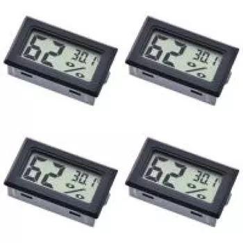 - Цифровой гигрометр термометр ЖК-дисплей для теплицы автомобилей Главная (черный)