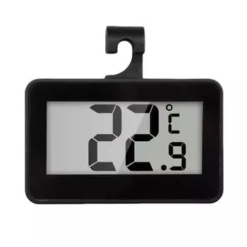 Цифровой холодильник Термометр для холодильника ЖК-дисплей Комнатный термометр (черный) КДЕ