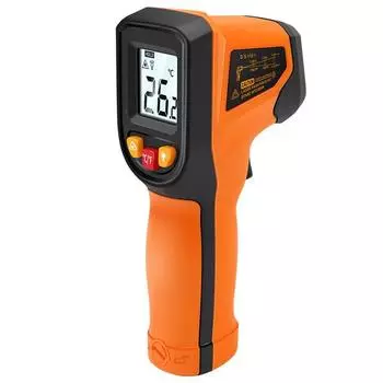 Цифровой инфракрасный термометр -50 ~ 600 ° C, бесконтактный лазерный измеритель температуры, ручной термометр, пирометр, ЖК-экран, ИК-датчик -50°C-400°C