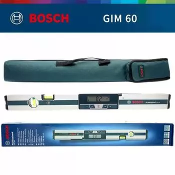 Цифровой инклинометр Bosch GIM 60 Герметичный, погрешность измерения по горизонтали около 0,1 градуса