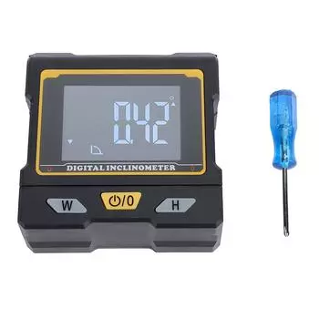 Цифровой инклинометр с ЖК-дисплеем, точность 0,1 градуса, складной магнитный угломер с пузырьком