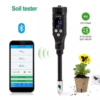 Цифровой измеритель pH почвы Тестер pH почвы и воды для домашнего использования комнатных растений бассейна