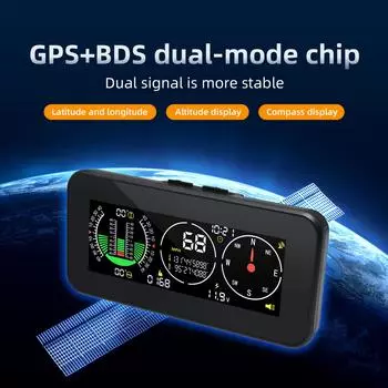 Цифровой измеритель скорости, уклона, инклинометр, часы, вольтметр, GPS-спидометр, компас для внедорожного мотоцикла 4x4, бортовой компьютер
