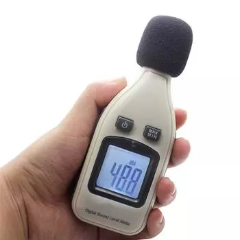 Цифровой измеритель уровня звукового давления Децибел Измеритель шума Тестер Измерение 30~130дБ ЖК-дисплей