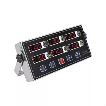 Цифровой кухонный таймер для выпечки с громким будильником из нержавеющей стали для профессионалов 6 Channels