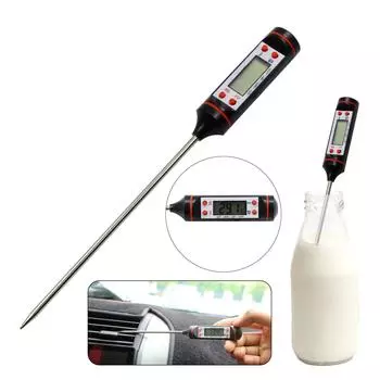 Цифровой кухонный термометр Термометр из нержавеющей стали Портативный термометр для приготовления пищи и выпечки