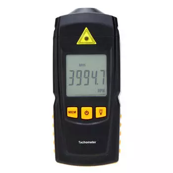 Цифровой лазерный тахометр Non-GM8905, тестер тахометра с широким диапазоном измерения 2,5-99999 об/мин, ЖК-дисплей чёрный