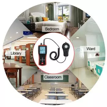 Цифровой люксметр 400 000 люкс цифровой ЖК карманный экспонометр LuxFC измерительный тестер люксметр 0 красный черный