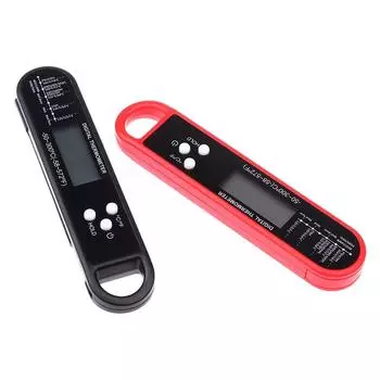 Цифровой мгновенный считывающий кухонный термометр для мяса, воды, молока, приготовления пищи, зонд для барбекю, электронный термометр для духовки чёрный