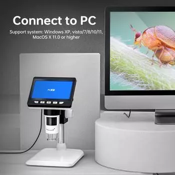 Цифровой микроскоп 2MP Pixel 50-1000X Увеличение Портативный микроскоп для идентификации разноцветный