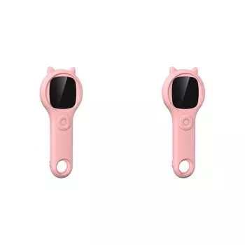 Цифровой микроскоп 500X, 2-дюймовый экран IPS, детская электронная лупа (розовый)