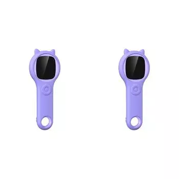 Цифровой микроскоп 500X, 2-дюймовый экран IPS, детская электронная лупа (фиолетовый)