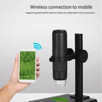 Цифровой микроскоп для мобильных телефонов с увеличением 50-1000X для детальных наблюдений, поддерживающий кронштейн MS5Metal
