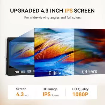 Цифровой микроскоп Elikliv EDM43 1000x 4.3 1080P Microscopio Digital Para Electronica 1800mAh для монет ПК ноутбук паяльник инструмент 1000X