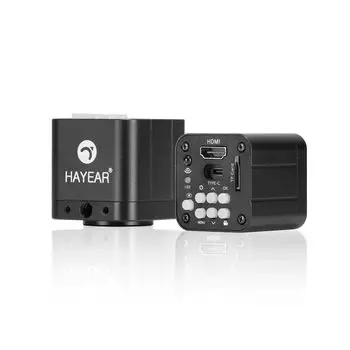 Цифровой микроскоп HAYEAR 24 МП 1080P FHD CMOS с USB HDMI-датчиком, применимый в научном ремонте печатных плат и других областях, камерах, образовании, исследованиях,