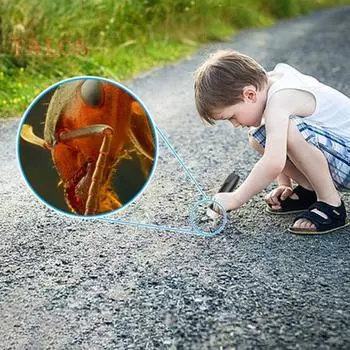 Цифровой микроскоп Wi-Fi USB со светодиодной подсветкой, портативный, широкая совместимость, 1000-кратное беспроводное увеличение, эндоскоп для Windows/Android белый