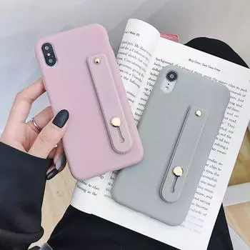 Цифровой мягкий силиконовый чехол 3C с держателем браслета на руку для iPhone Samsung Huawei Xiaomi Xiaomi RedMi Note 8T красный