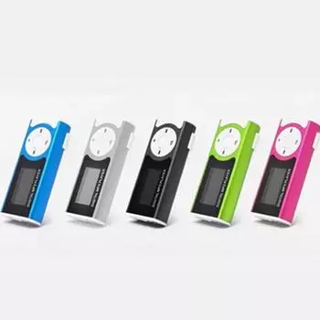 Цифровой музыкальный MP3-плеер Mini USB OLED-экран MP3 Поддержка 16 32 ГБ Micro SD TF карта Light Clip Design Фонарик