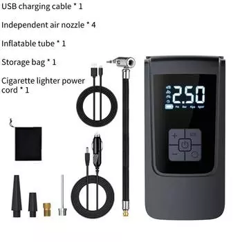 Цифровой насос для накачивания шин, автомобильный воздушный компрессор, постоянный ток 12 В, 150 фунтов на квадратный дюйм, автомобильный воздушный компрессор для автомобилей, мотоциклов, велосипедов