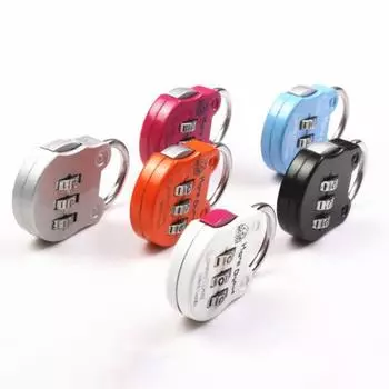 Цифровой номерной замок, многоцелевой износостойкий, 6 цветов, 3-значный кодовый замок, кодовый замок для дома чёрный