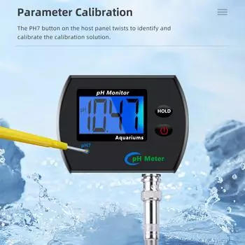 Цифровой pH-метр для аквариумной питьевой воды, онлайн-монитор pH, профессиональный точный многопараметрический тестер качества воды с вилкой европейского стандарта